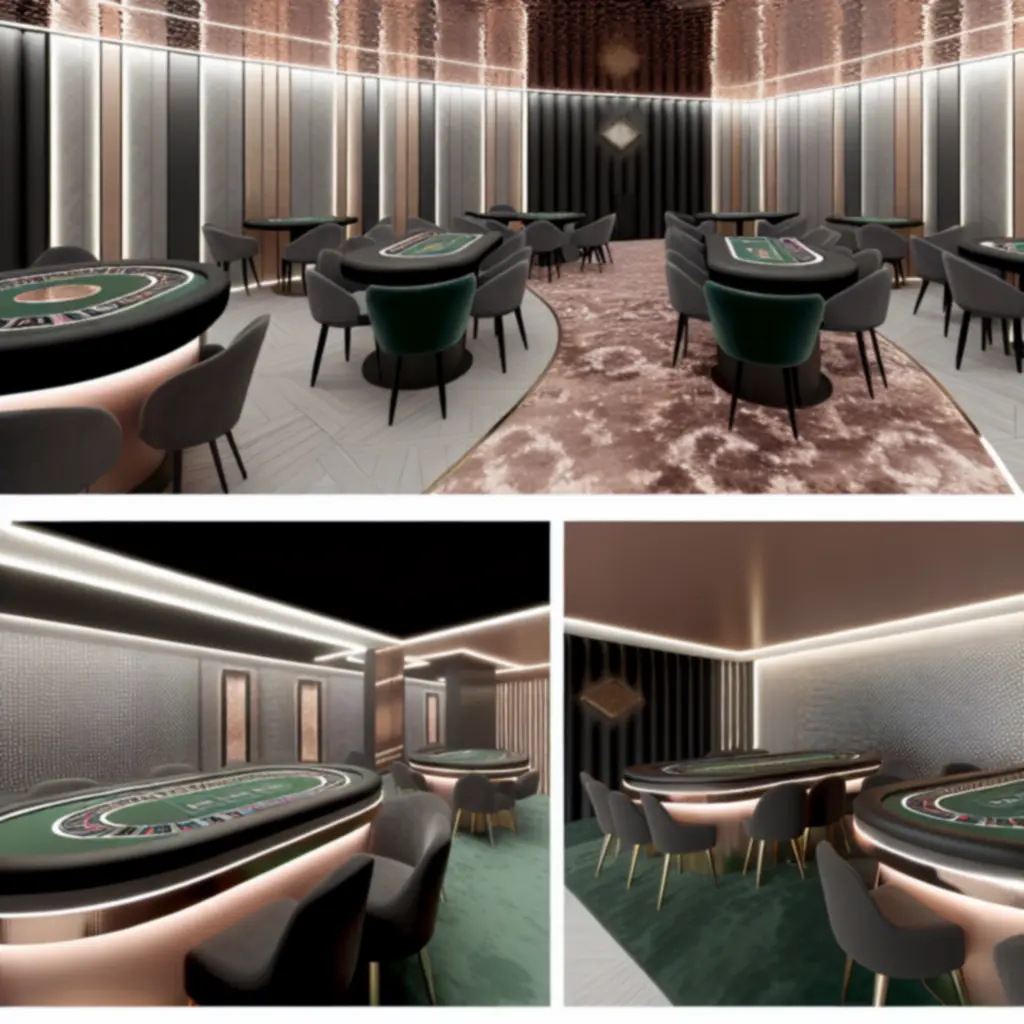 Artystycznie zaprojektowane stoły kasynowe w nastrojowej przestrzeni – HotellPL